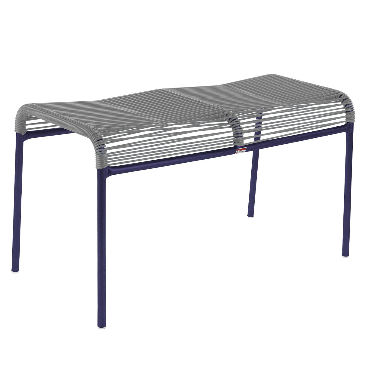 Schaffner Säntis tabouret 2 places Spaghetti Bleu 53 Gris Argent 78
