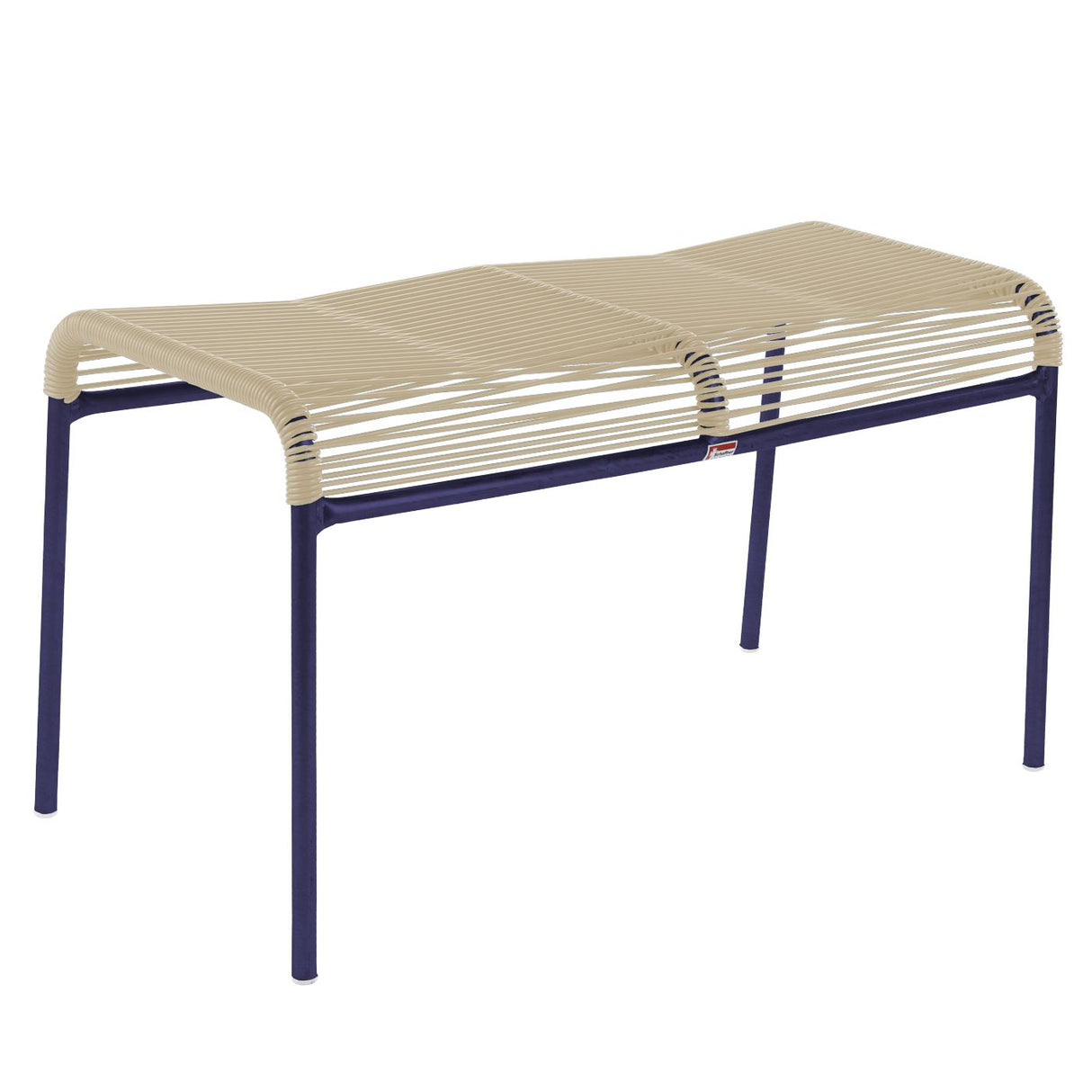 Schaffner Säntis tabouret 2 places Spaghetti Bleu 53 Sable pastel 15