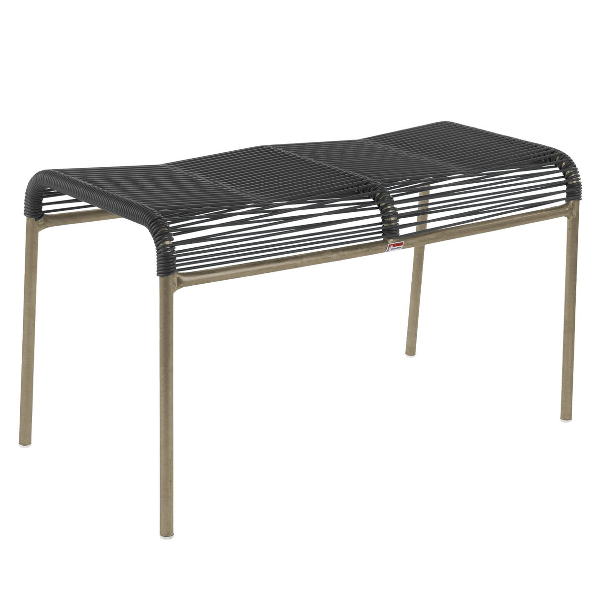 Schaffner Säntis tabouret 2 places Spaghetti Champagne 85 Anthracite 77