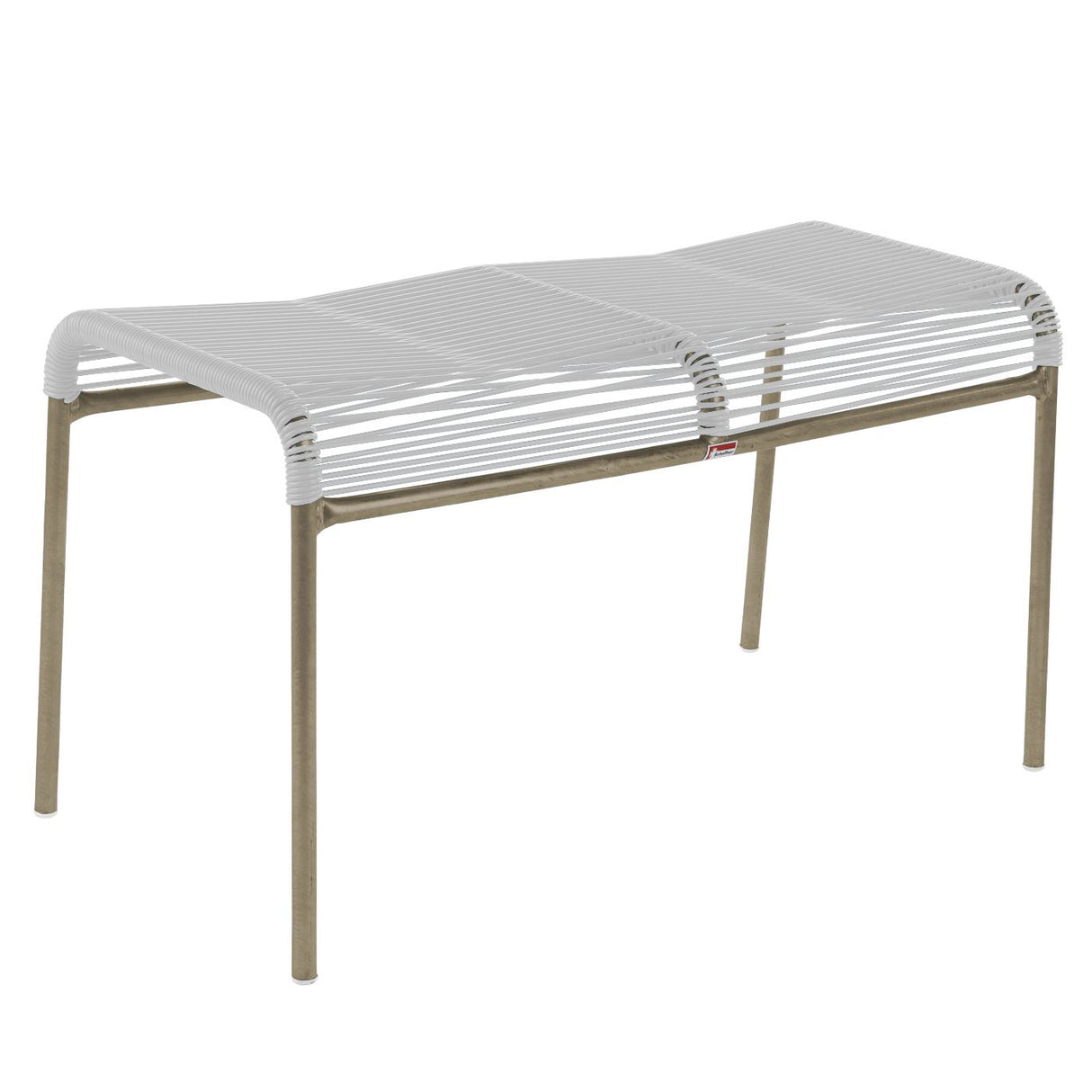 Schaffner Säntis tabouret 2 places Spaghetti Champagne 85 Blanc 90