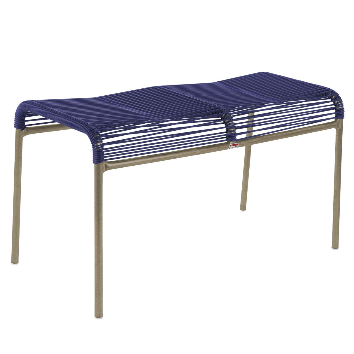 Schaffner Säntis tabouret 2 places Spaghetti Champagne 85 Bleu 53