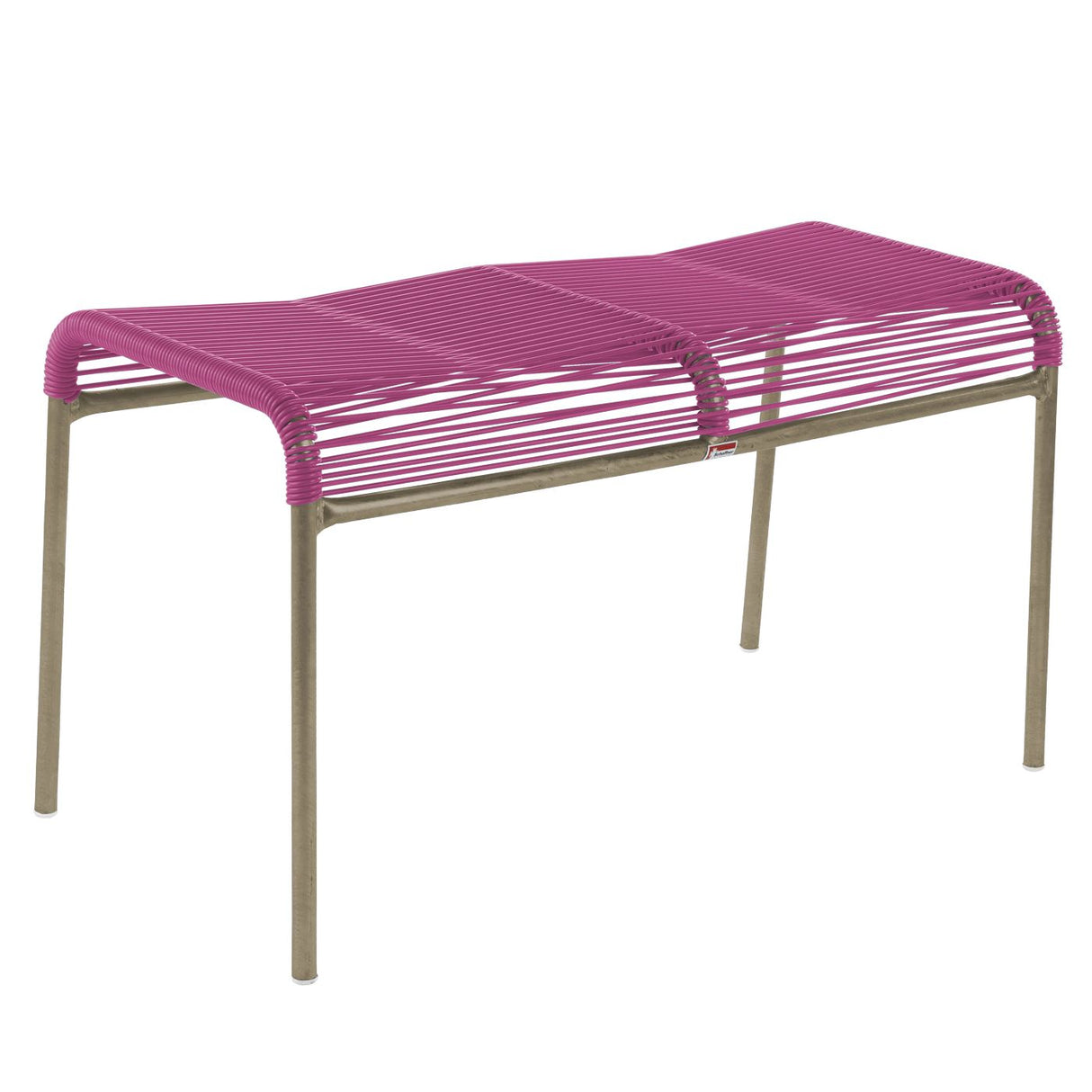 Schaffner Säntis tabouret 2 places Spaghetti Champagne 85 Rose 41