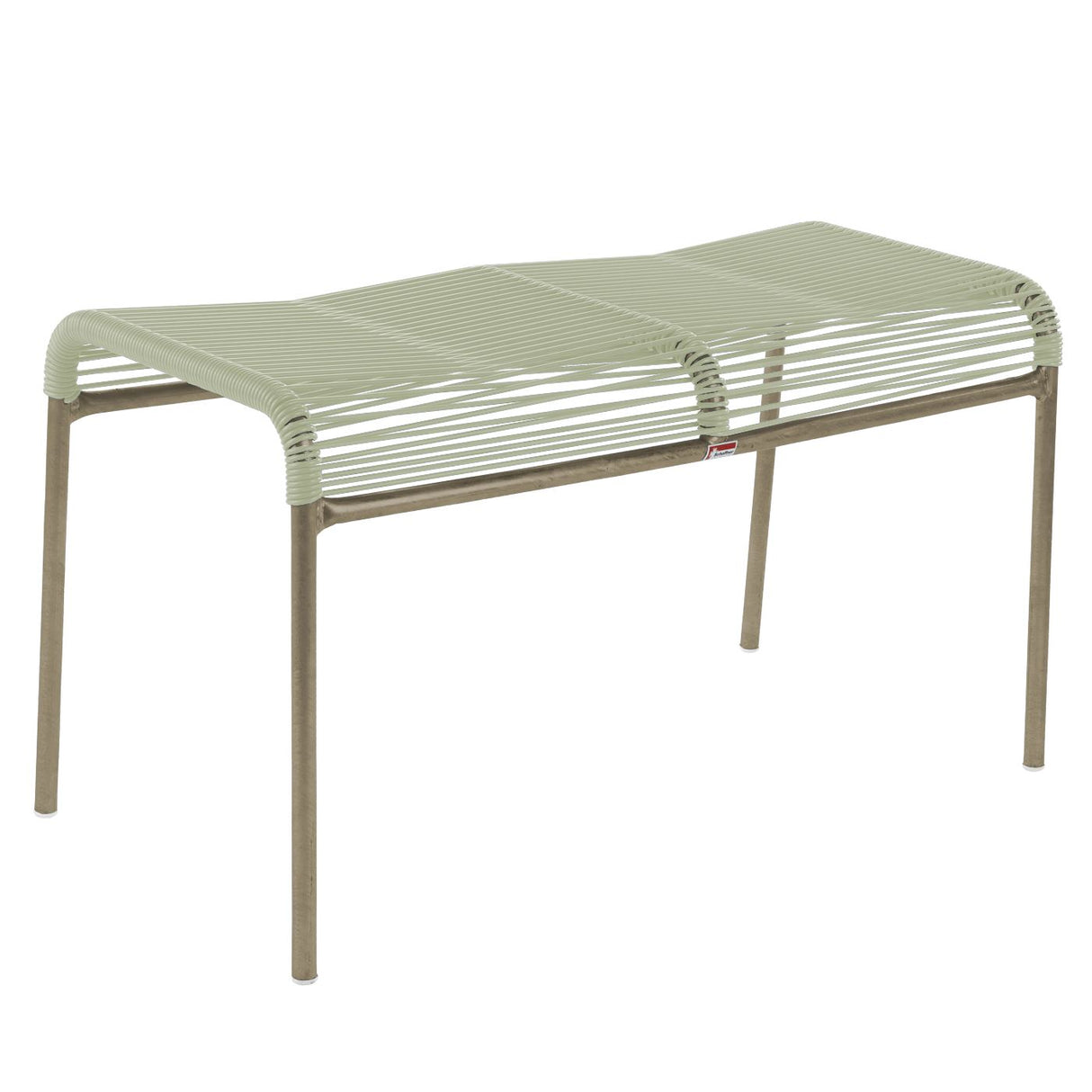 Schaffner Säntis tabouret 2 places Spaghetti Champagne 85 Vert pastel 64