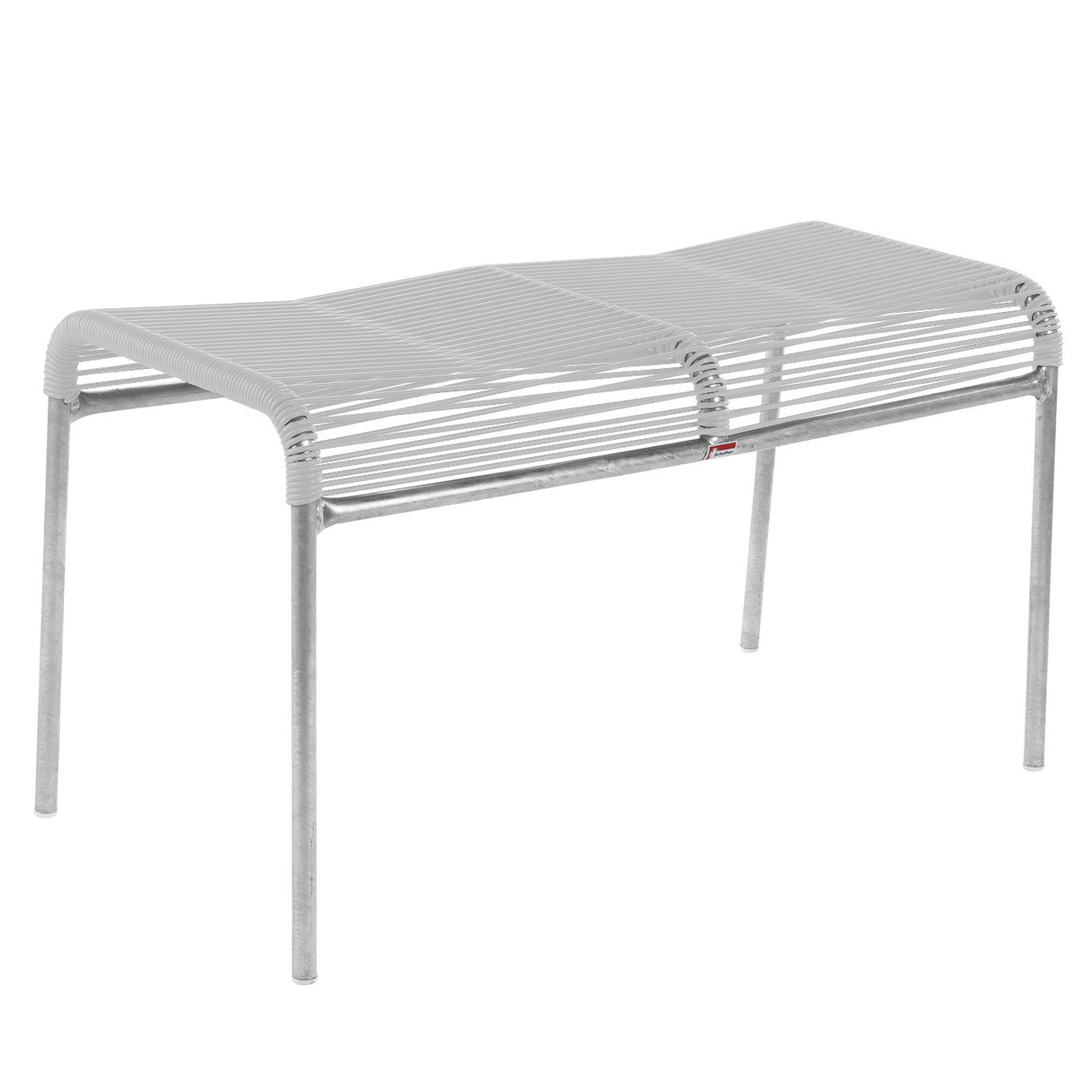 Schaffner Säntis tabouret 2 places Spaghetti Galvanisé à chaud 02 Blanc 90