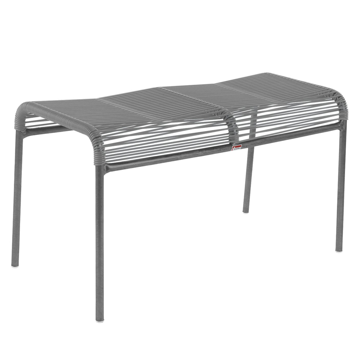 Schaffner Säntis tabouret 2 places Spaghetti Graphite 73 Gris Argent 78