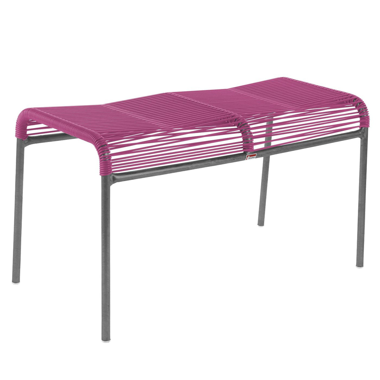 Schaffner Säntis tabouret 2 places Spaghetti Graphite 73 Rose 41
