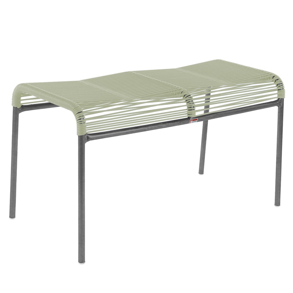 Schaffner Säntis tabouret 2 places Spaghetti Graphite 73 Vert pastel 64