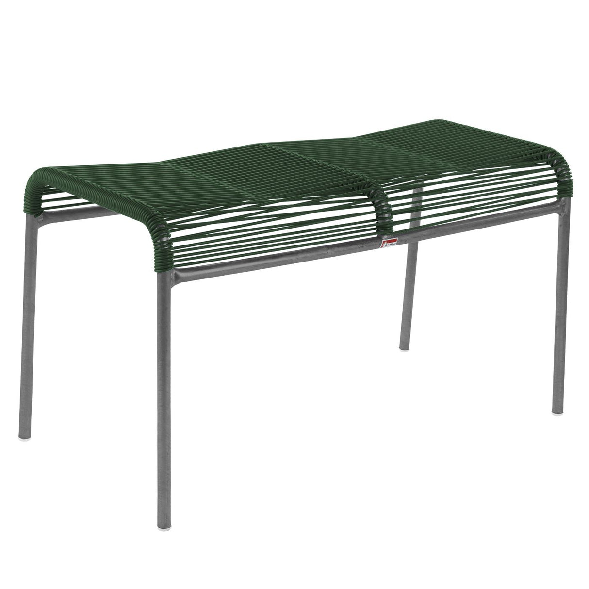 Schaffner Säntis tabouret 2 places Spaghetti Graphite 73 Vert Sapin 66