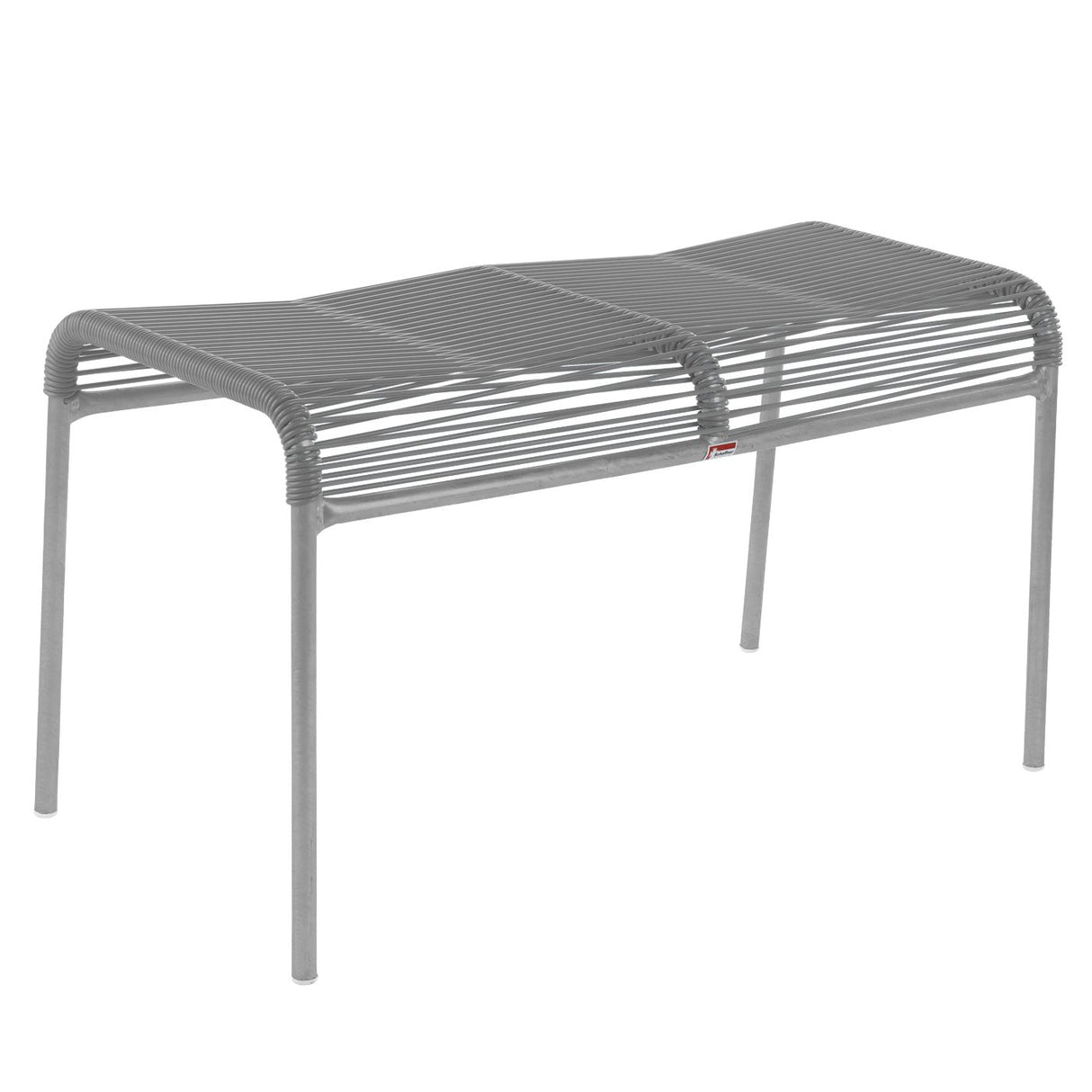 Schaffner Säntis tabouret 2 places Spaghetti Gris Argent 78 Gris Argent 78