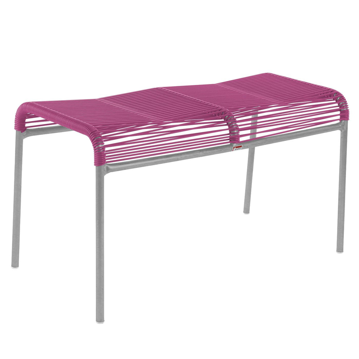 Schaffner Säntis tabouret 2 places Spaghetti Gris Argent 78 Rose 41
