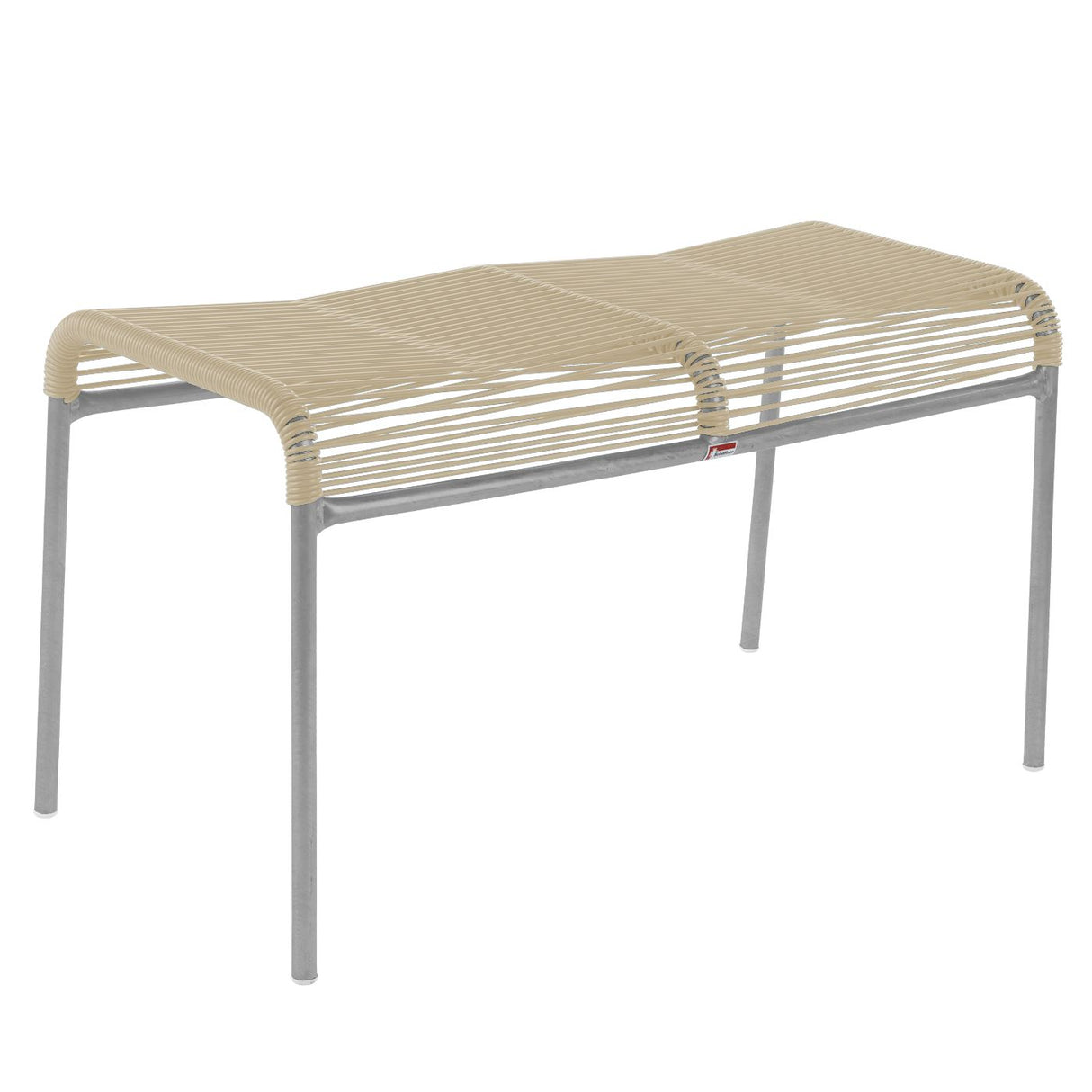 Schaffner Säntis tabouret 2 places Spaghetti Gris Argent 78 Sable pastel 15