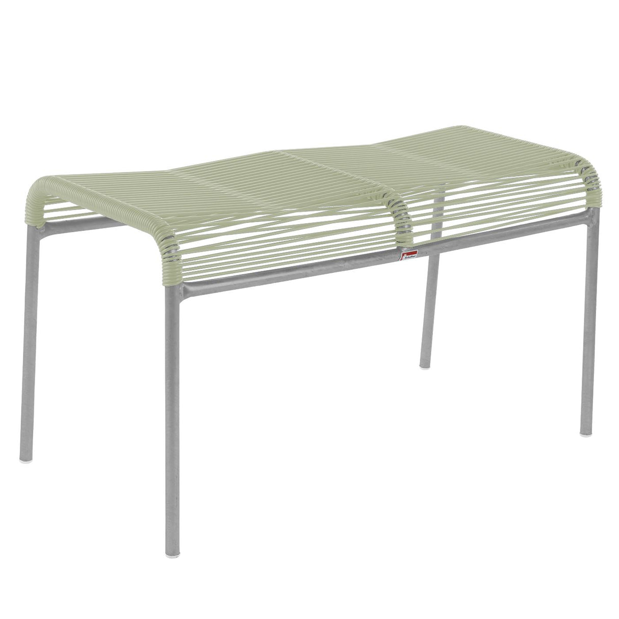 Schaffner Säntis tabouret 2 places Spaghetti Gris Argent 78 Vert pastel 64