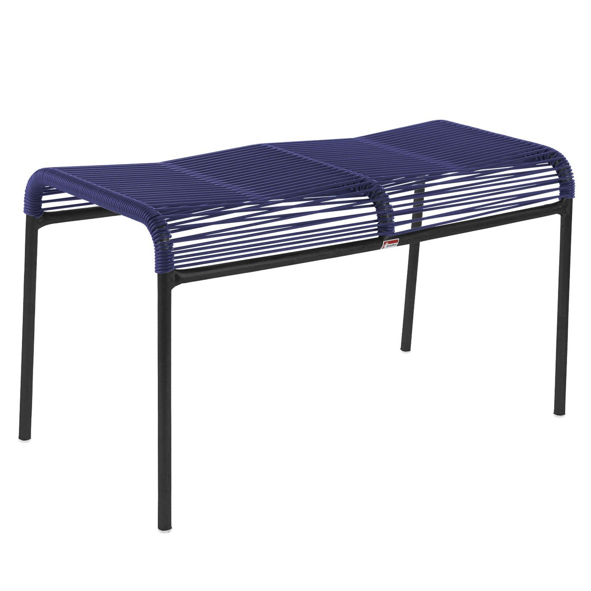 Schaffner Säntis tabouret 2 places Spaghetti Noir 91 Bleu 53