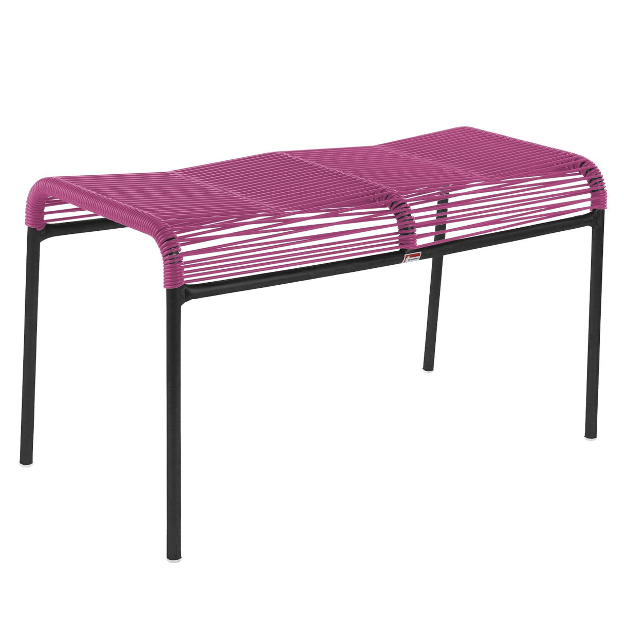 Schaffner Säntis tabouret 2 places Spaghetti Noir 91 Rose 41