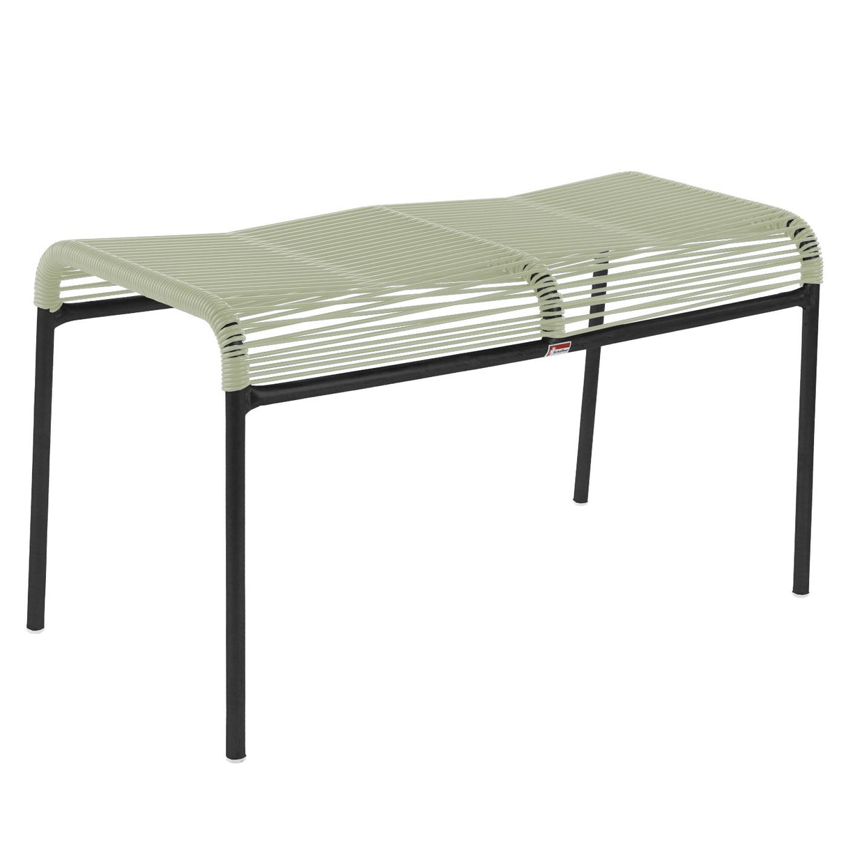 Schaffner Säntis tabouret 2 places Spaghetti Noir 91 Vert pastel 64