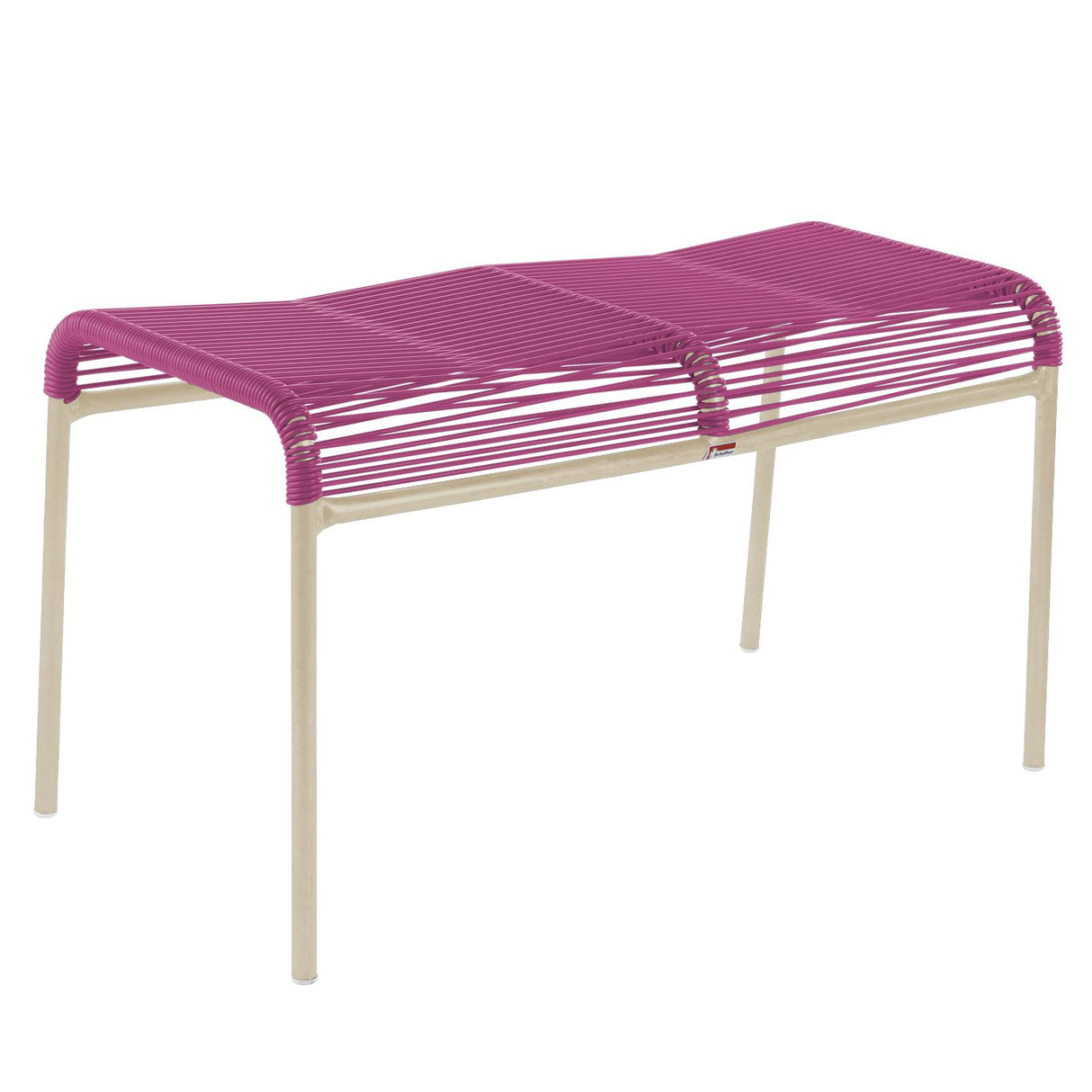 Schaffner Säntis tabouret 2 places Spaghetti Sable Pastel 15 Rose 41