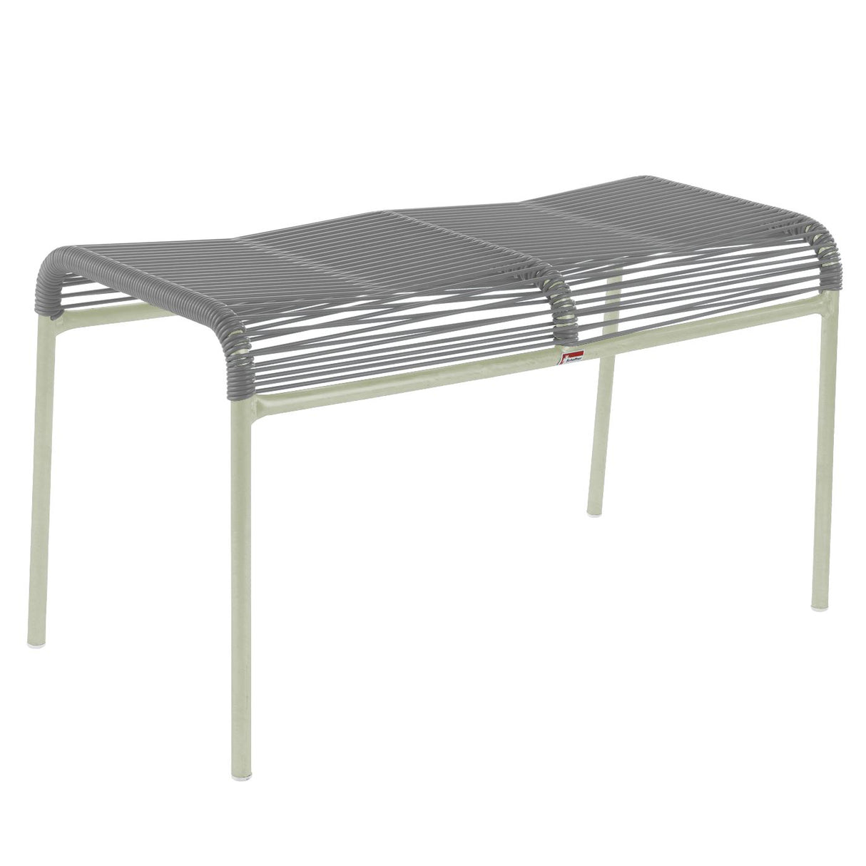 Schaffner Säntis tabouret 2 places Spaghetti Vert Pastel 64 Gris Argent 78