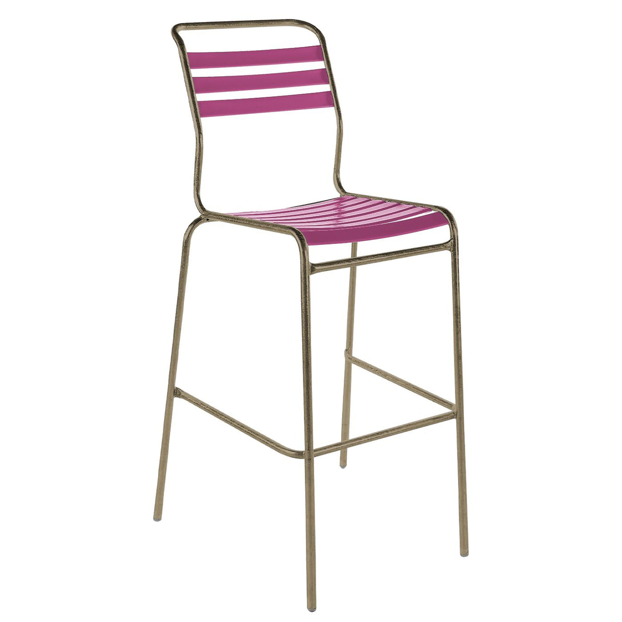 Schaffner Säntis Tabouret de bar à lattes Champagne 85 Rose 41