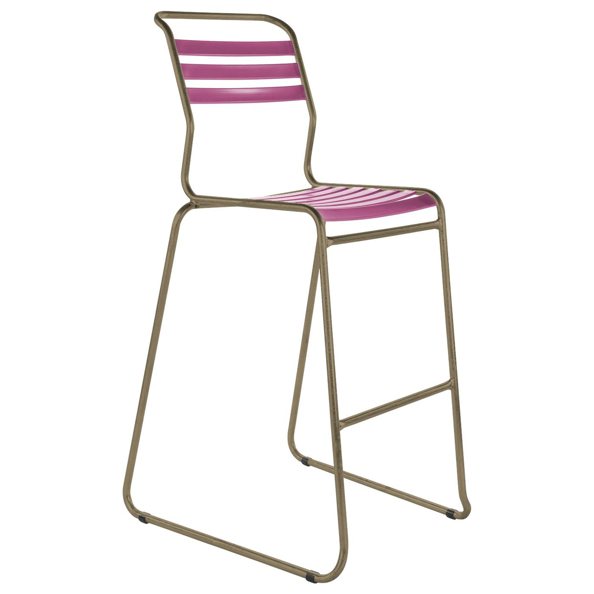 Schaffner Säntis Tabouret de bar luge à lattes Champagne 85 Rose 41