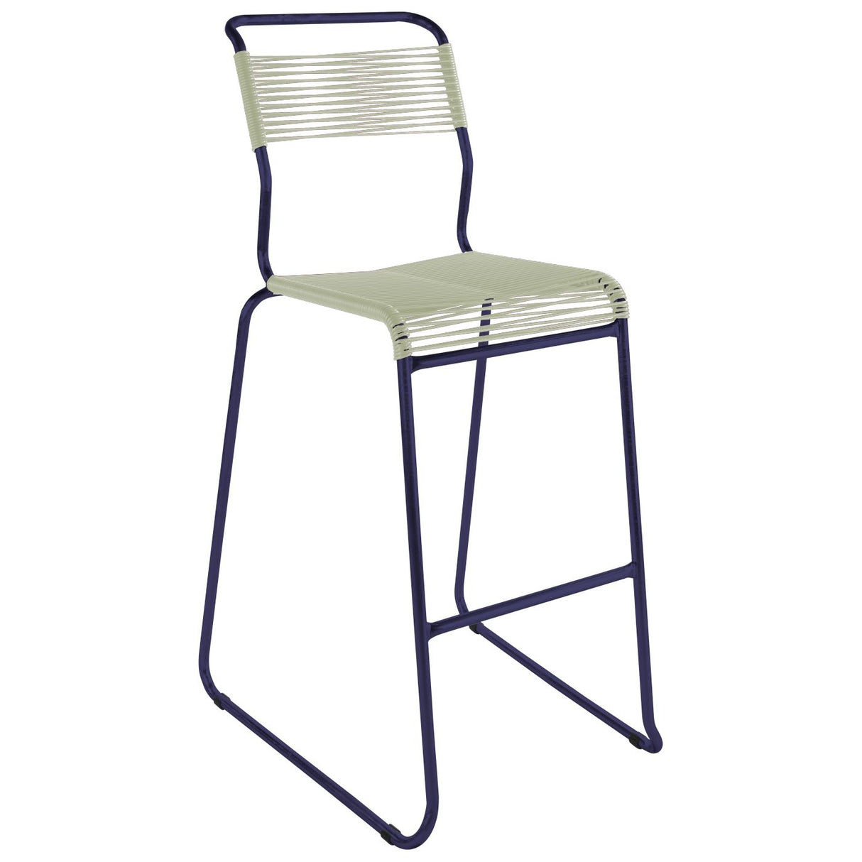 Schaffner Säntis Tabouret de bar Spaghetti luge sans accoudoirs Bleu 53 Vert pastel 64