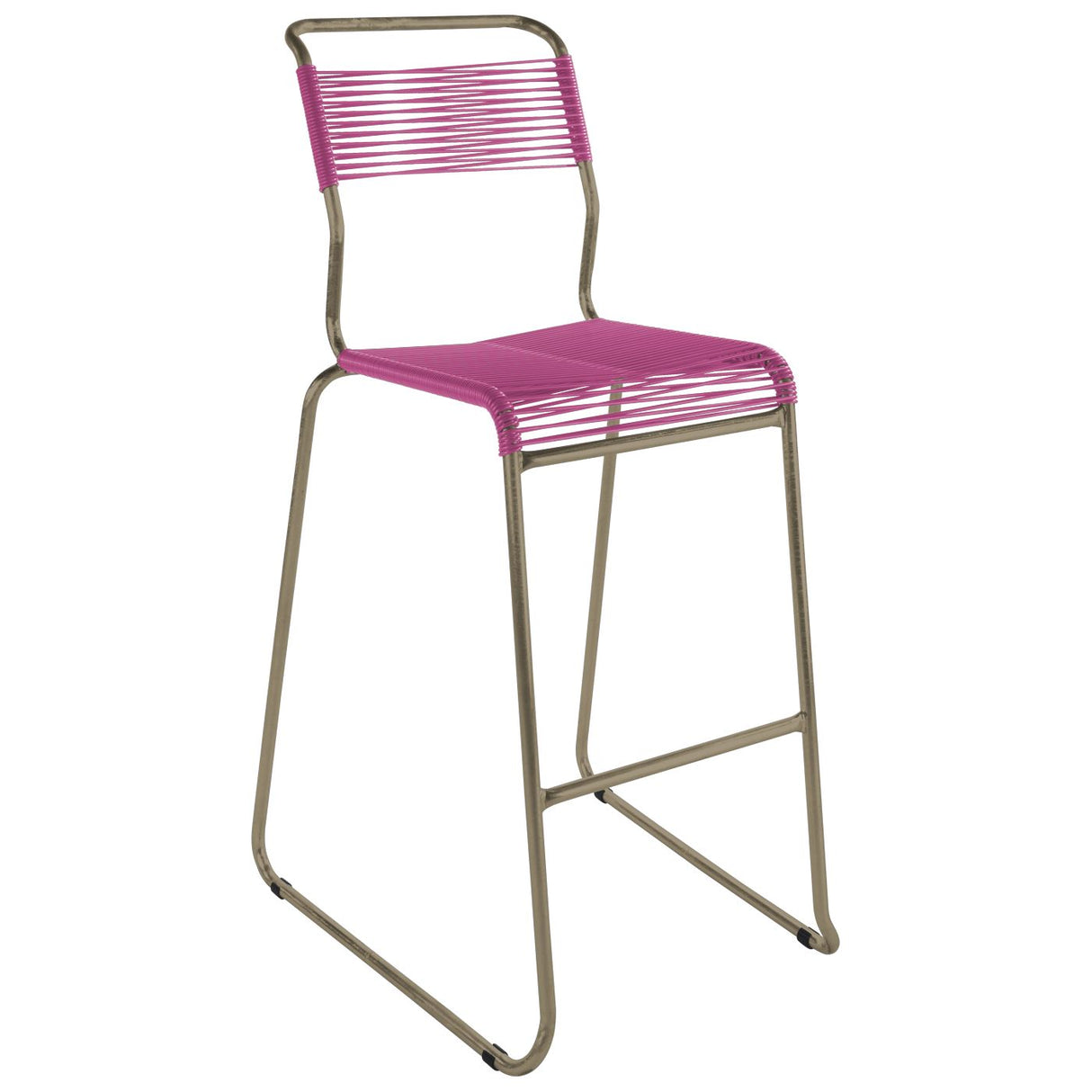 Schaffner Säntis Tabouret de bar Spaghetti luge sans accoudoirs Champagne 85 Rose 41