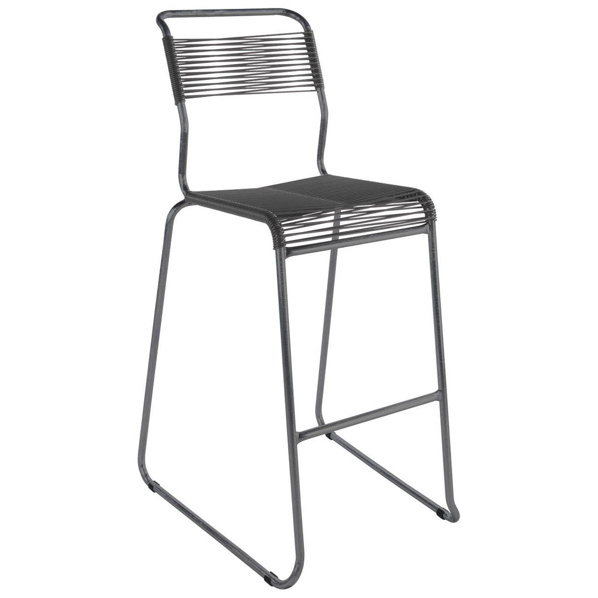 Schaffner Säntis Tabouret de bar Spaghetti luge sans accoudoirs Graphite 73 Anthracite 77