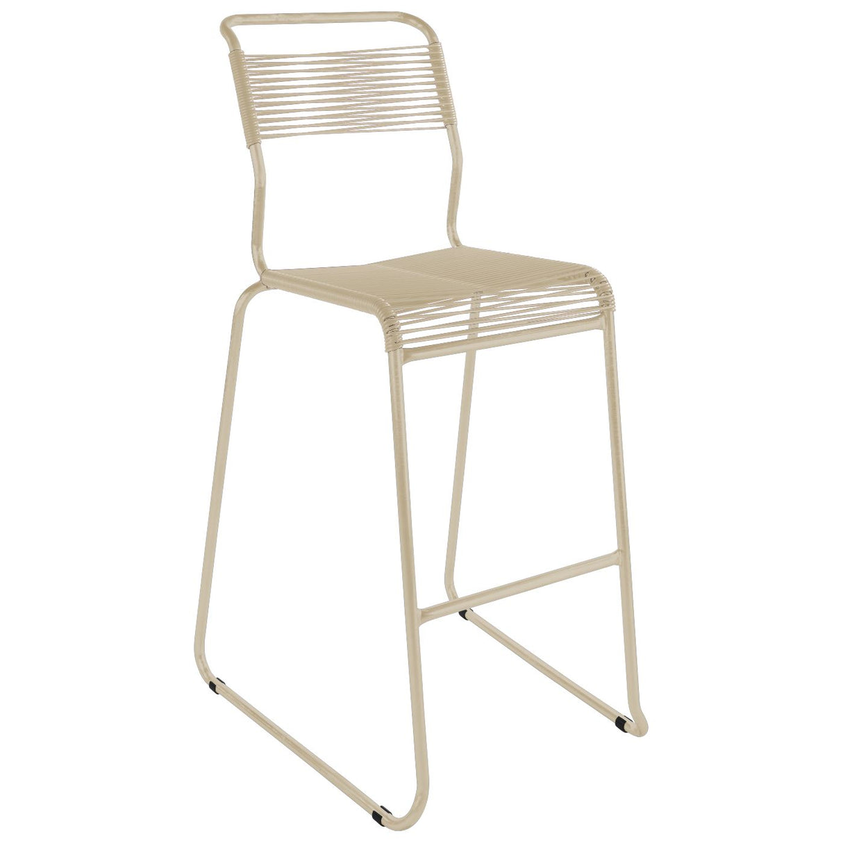 Schaffner Säntis Tabouret de bar Spaghetti luge sans accoudoirs Sable Pastel 15 Sable pastel 15