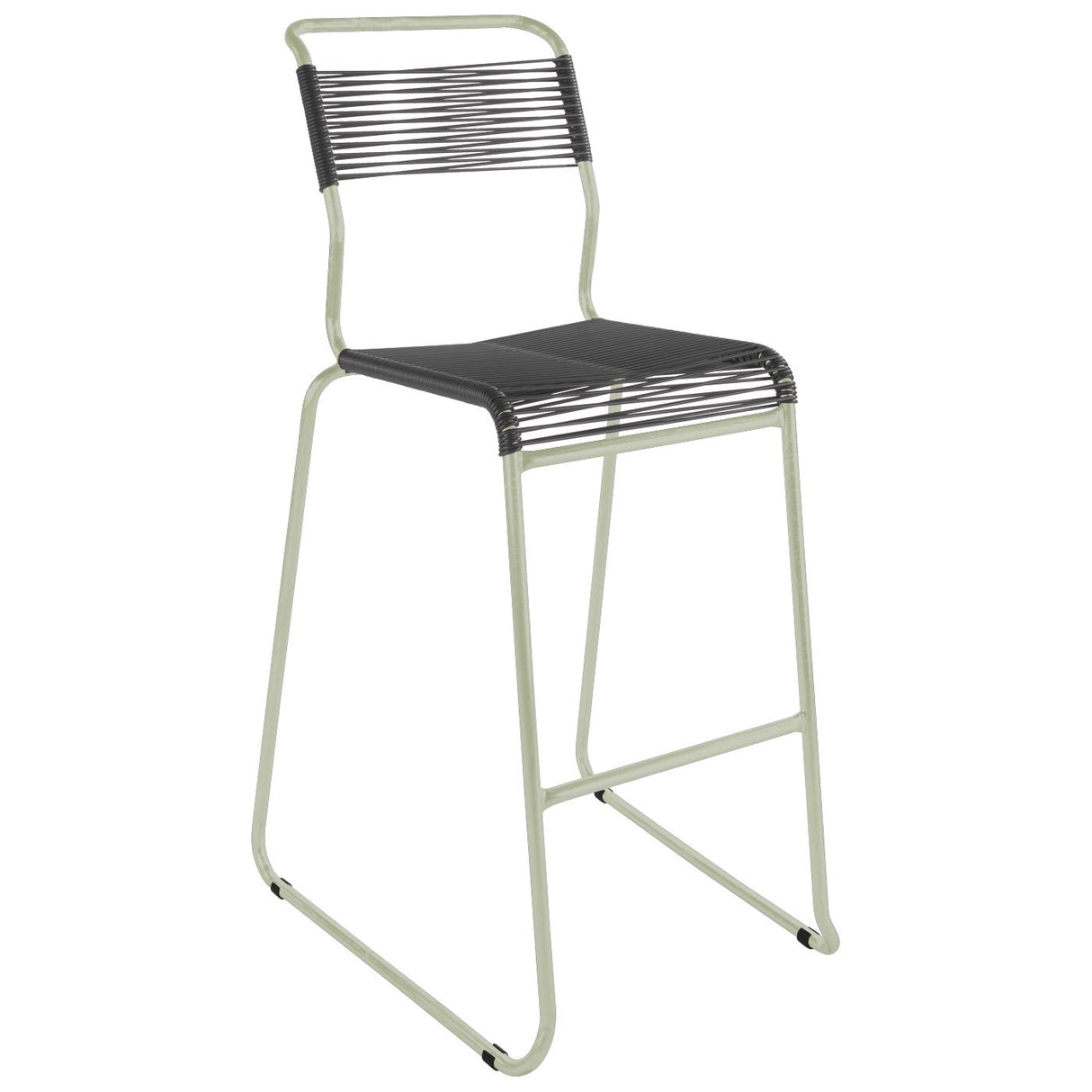Schaffner Säntis Tabouret de bar Spaghetti luge sans accoudoirs Vert Pastel 64 Anthracite 77