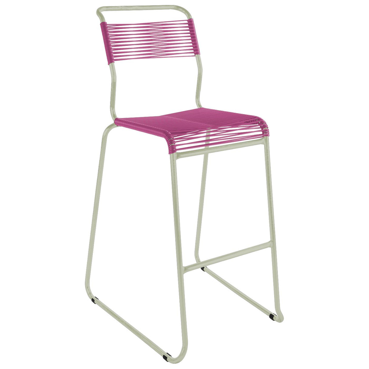 Schaffner Säntis Tabouret de bar Spaghetti luge sans accoudoirs Vert Pastel 64 Rose 41