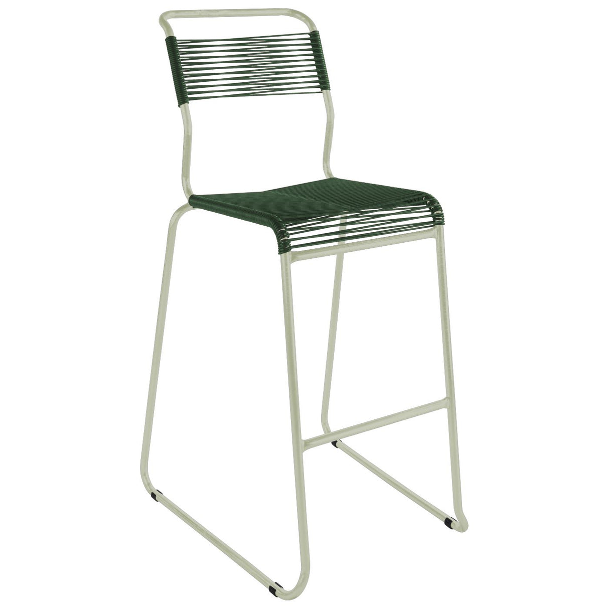Schaffner Säntis Tabouret de bar Spaghetti luge sans accoudoirs Vert Pastel 64 Vert Sapin 66
