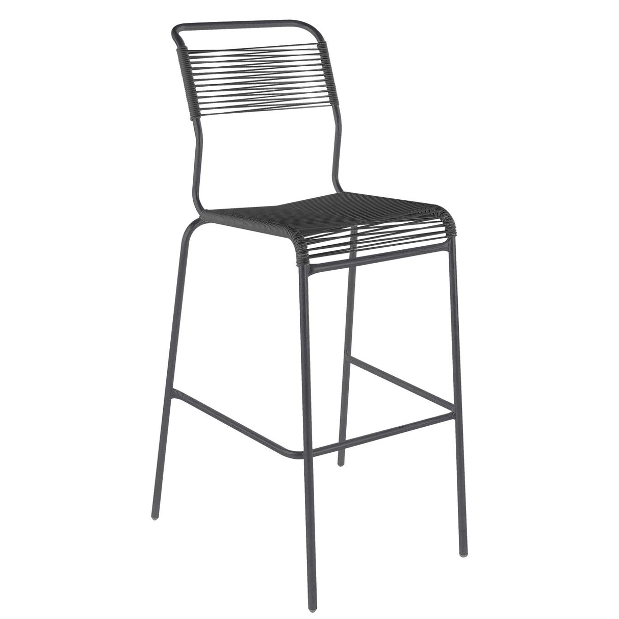 Schaffner Säntis Tabouret de bar Spaghetti sans accoudoirs Anthracite 77 Anthracite 77