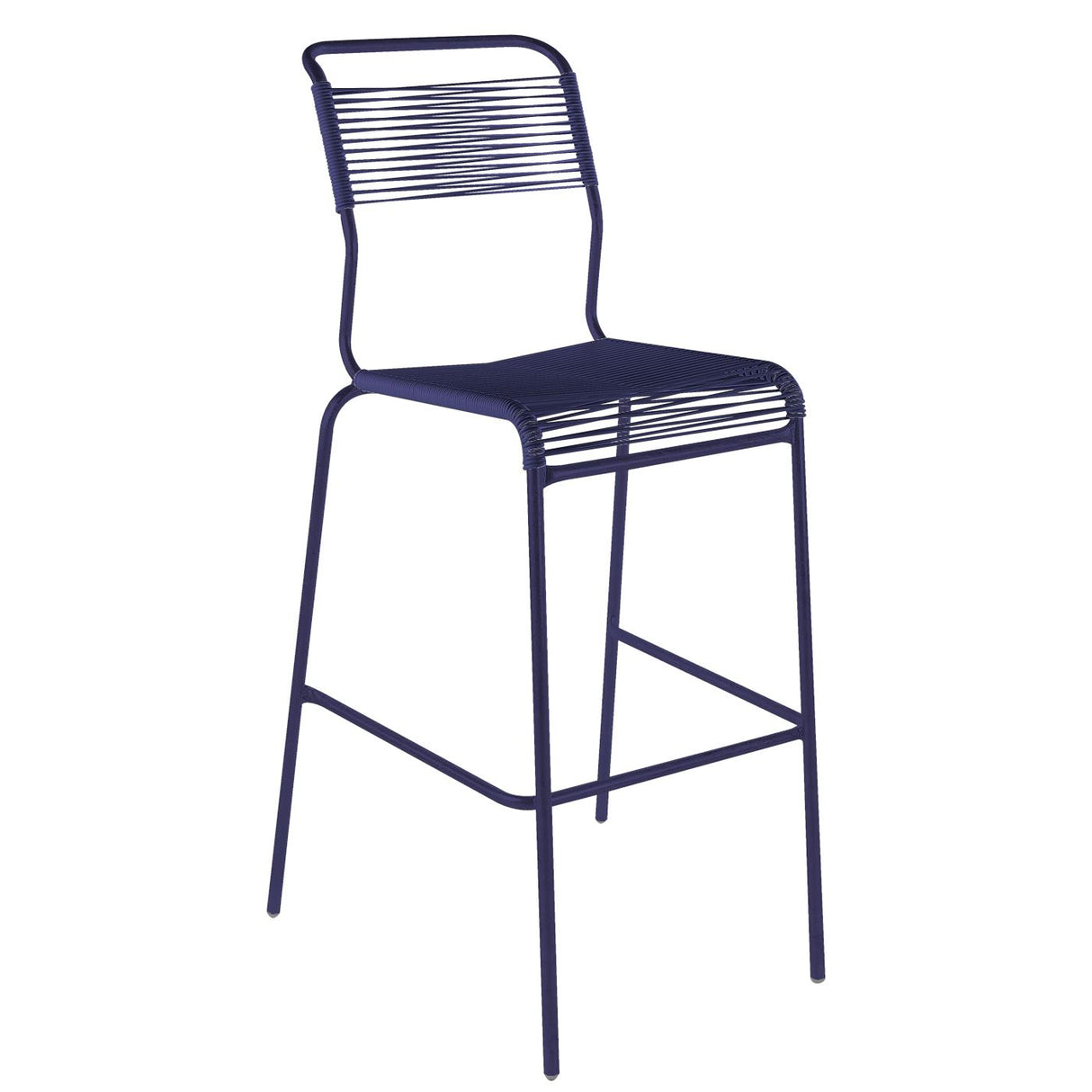 Schaffner Säntis Tabouret de bar Spaghetti sans accoudoirs Bleu 53 Bleu 53