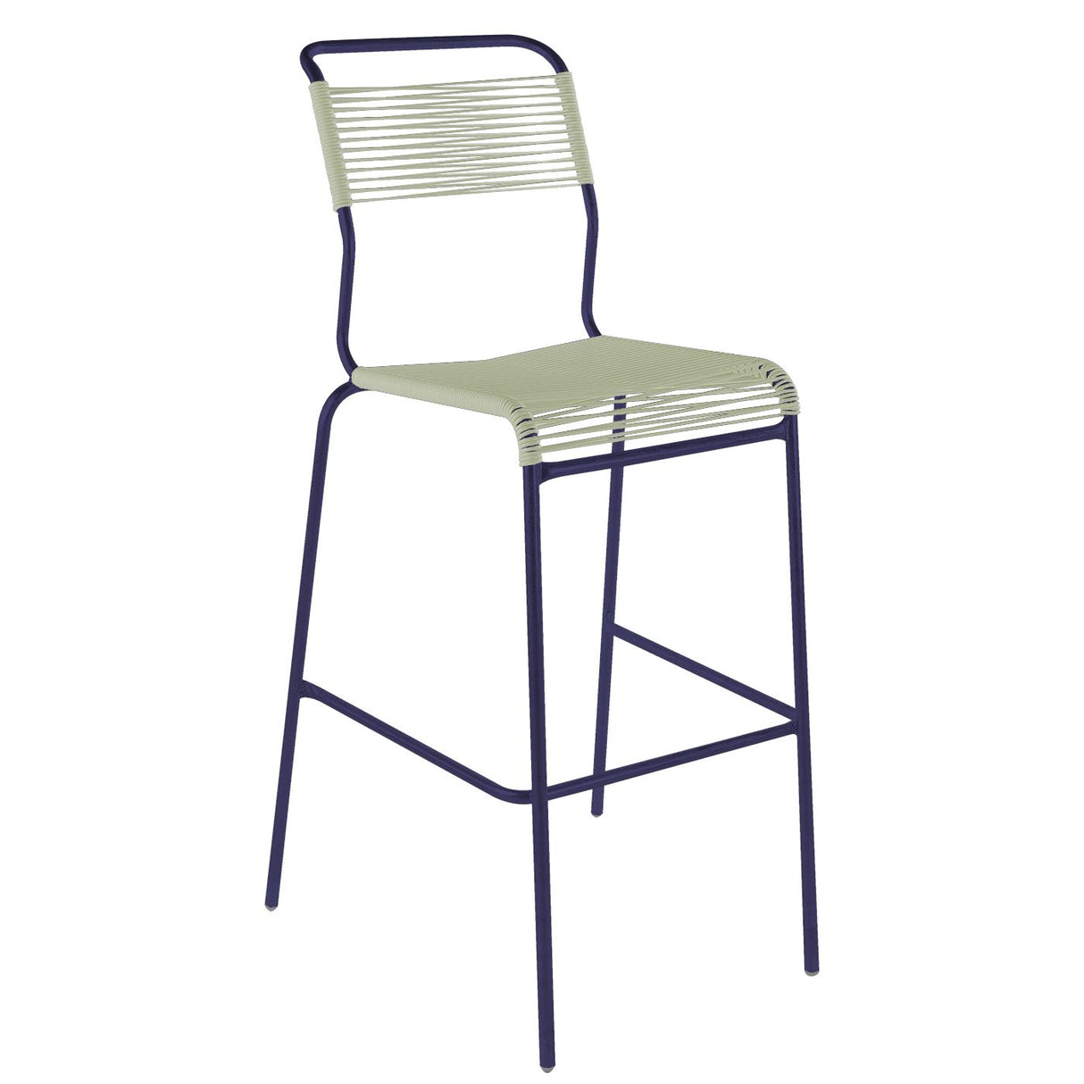 Schaffner Säntis Tabouret de bar Spaghetti sans accoudoirs Bleu 53 Vert pastel 64
