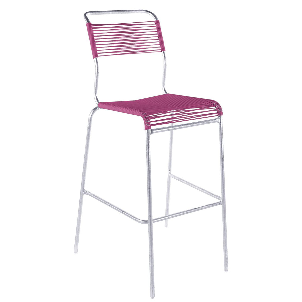 Schaffner Säntis Tabouret de bar Spaghetti sans accoudoirs Galvanisé à chaud 02 Rose 41