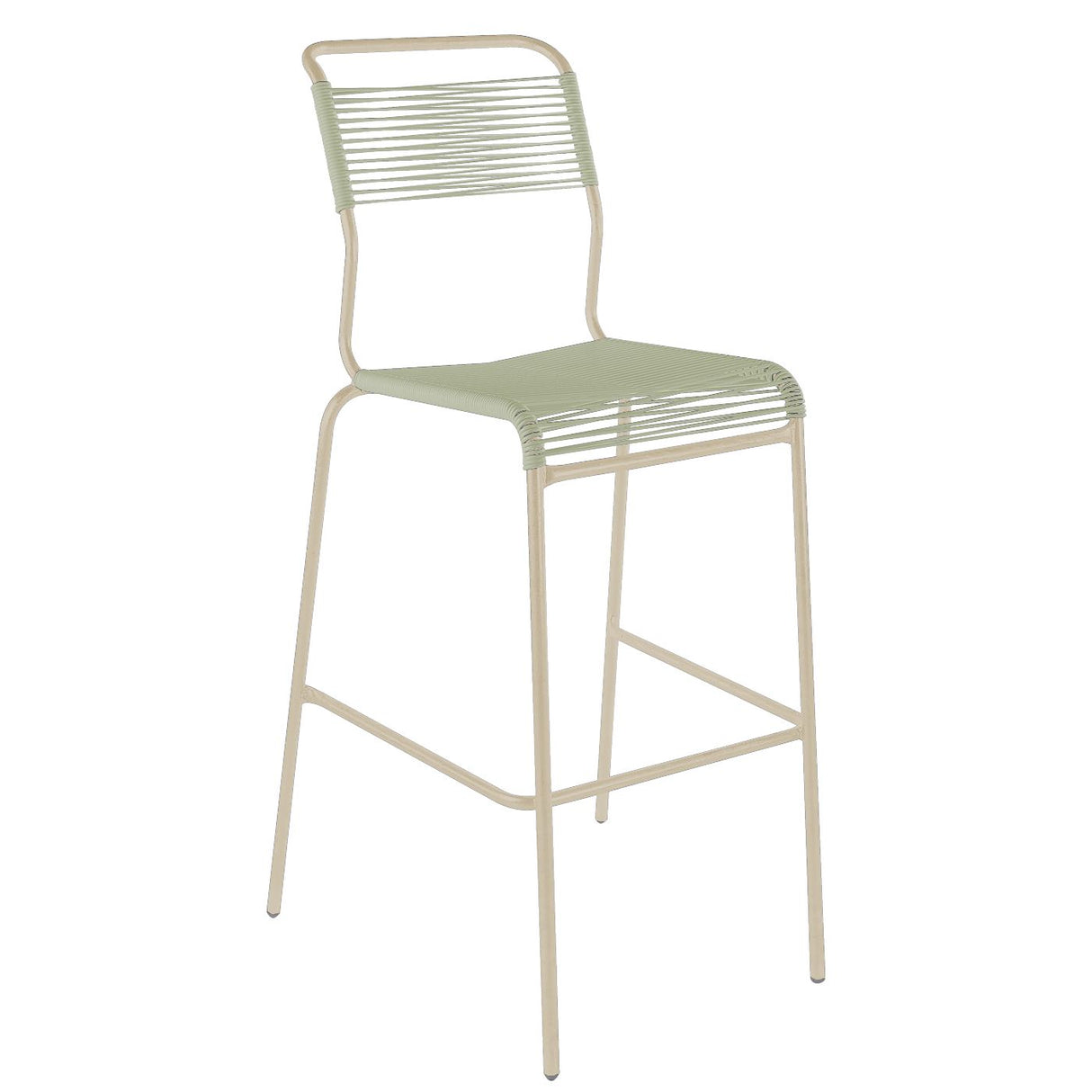Schaffner Säntis Tabouret de bar Spaghetti sans accoudoirs Sable Pastel 15 Vert pastel 64