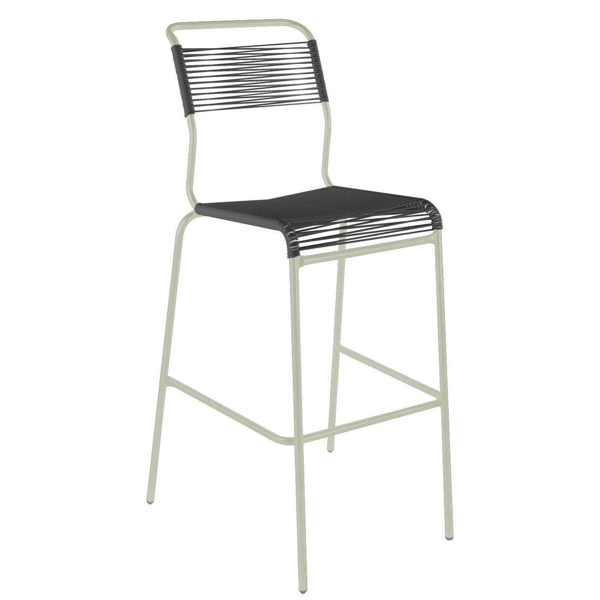 Schaffner Säntis Tabouret de bar Spaghetti sans accoudoirs Vert Pastel 64 Anthracite 77