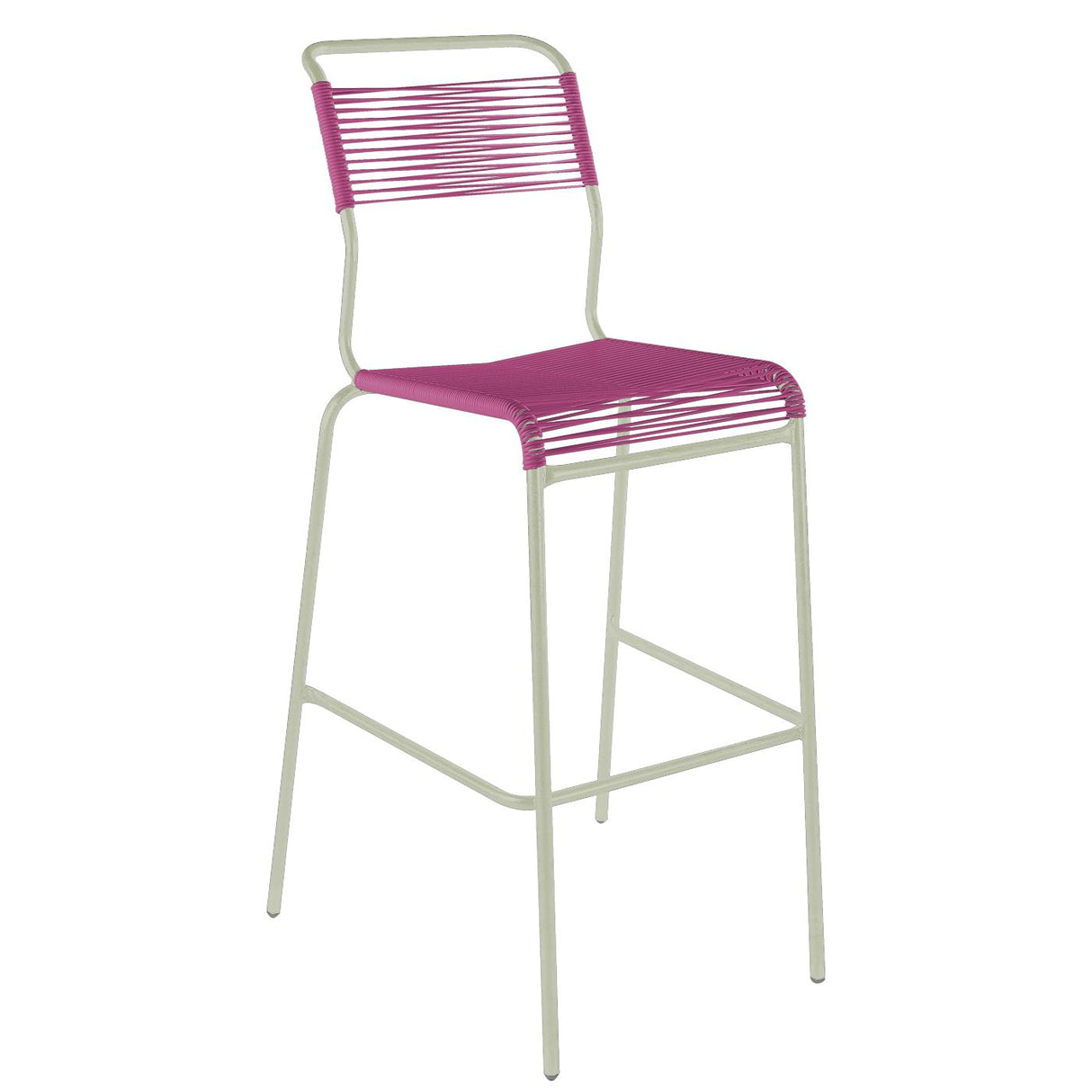 Schaffner Säntis Tabouret de bar Spaghetti sans accoudoirs Vert Pastel 64 Rose 41