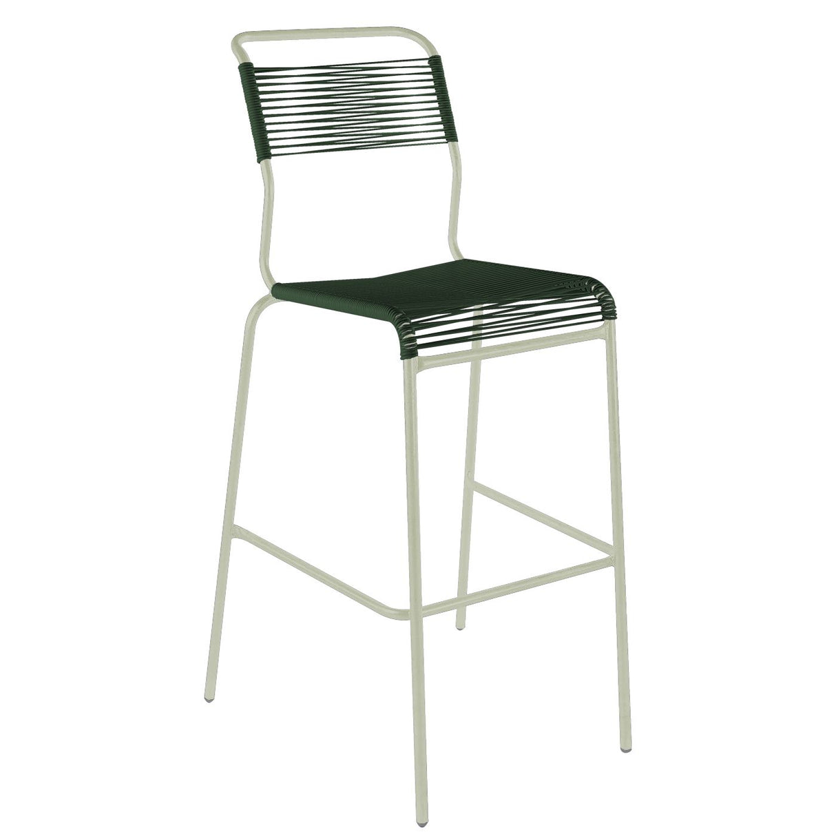 Schaffner Säntis Tabouret de bar Spaghetti sans accoudoirs Vert Pastel 64 Vert Sapin 66