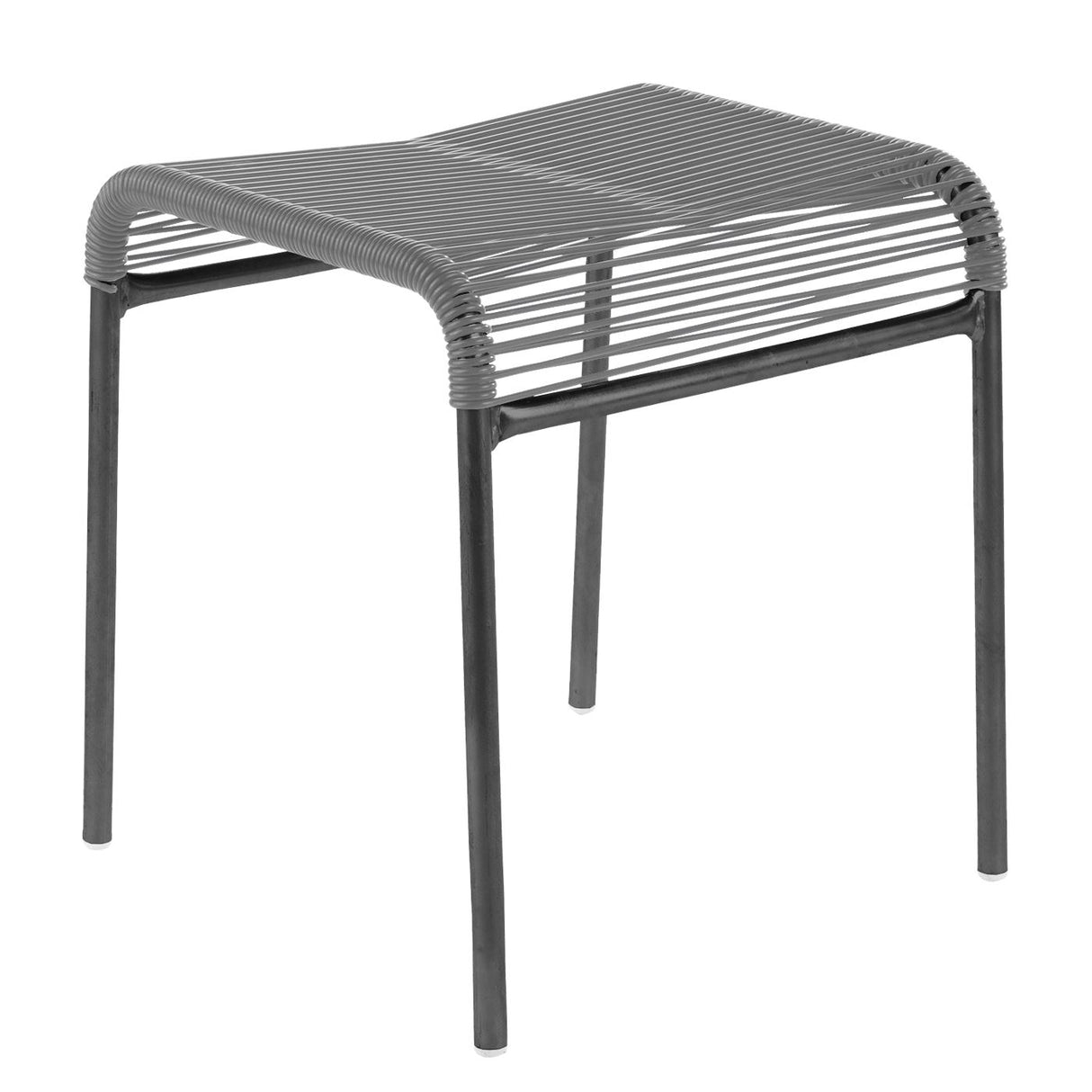 Schaffner Säntis tabouret Spaghetti Anthracite 77 Gris Argent 78