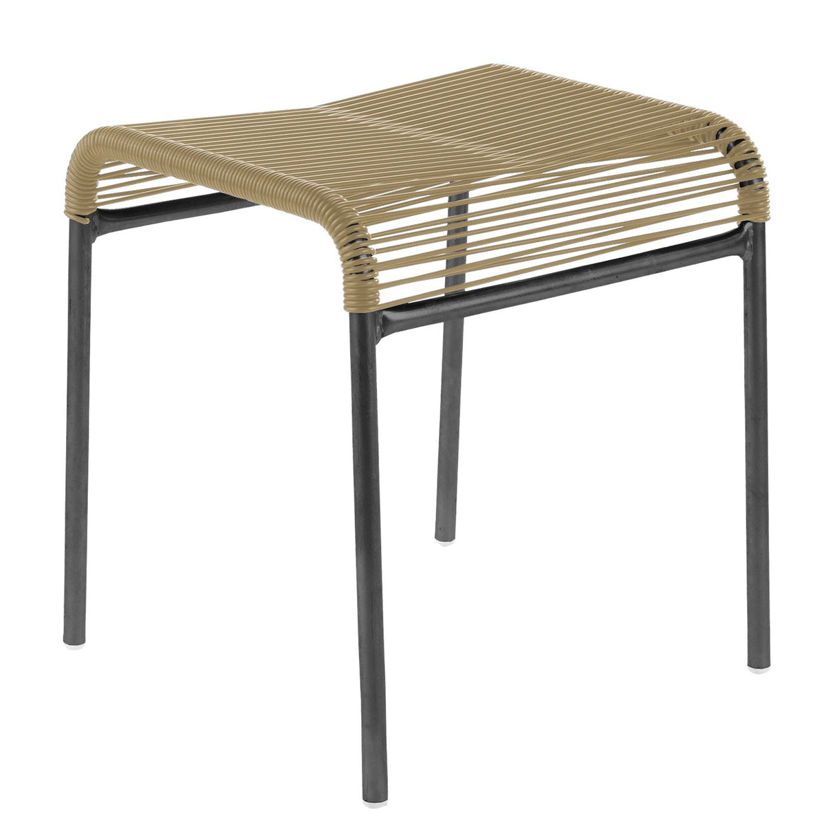 Schaffner Säntis tabouret Spaghetti Anthracite 77 Marron Pastel 83