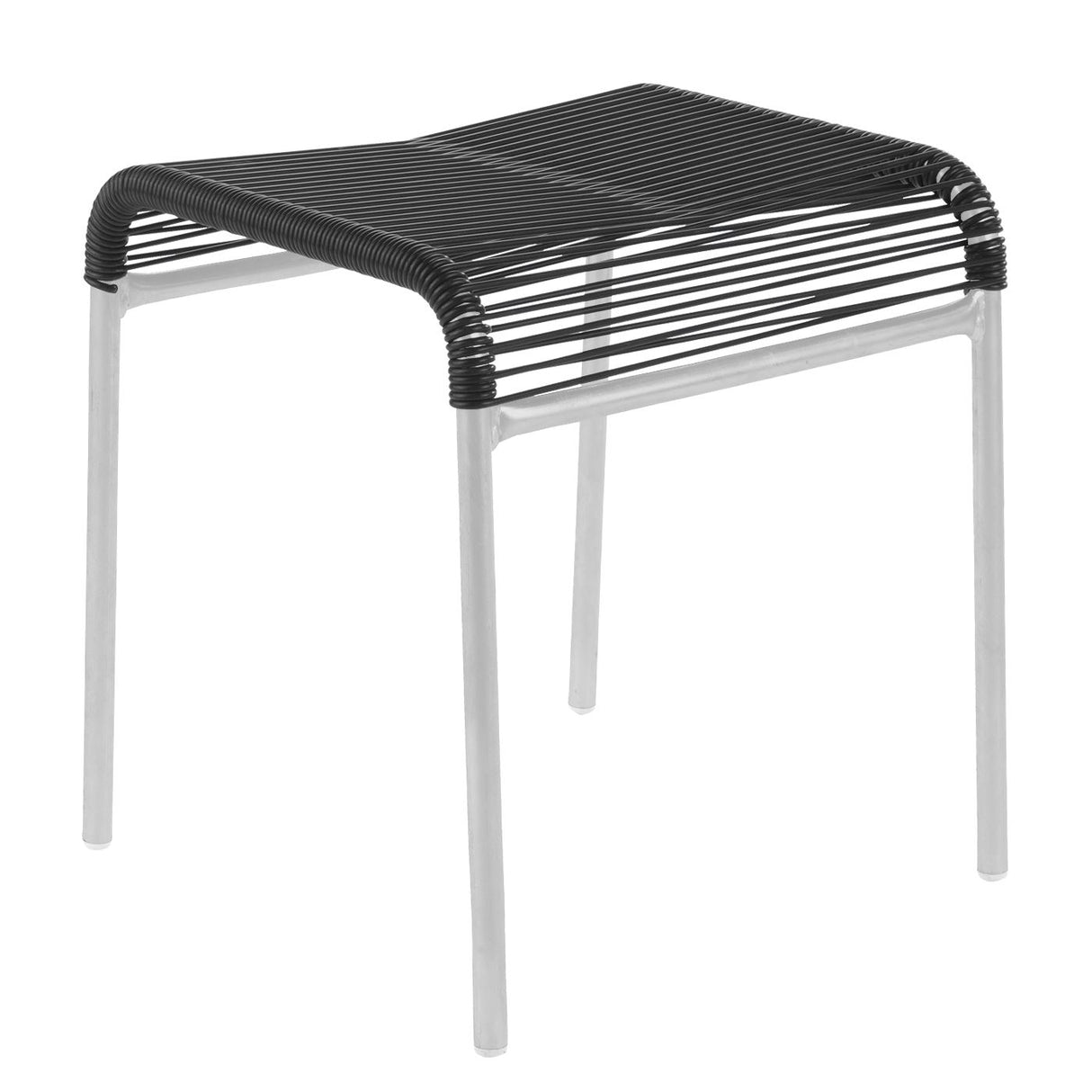 Schaffner Säntis tabouret Spaghetti Blanc 90 Anthracite 77