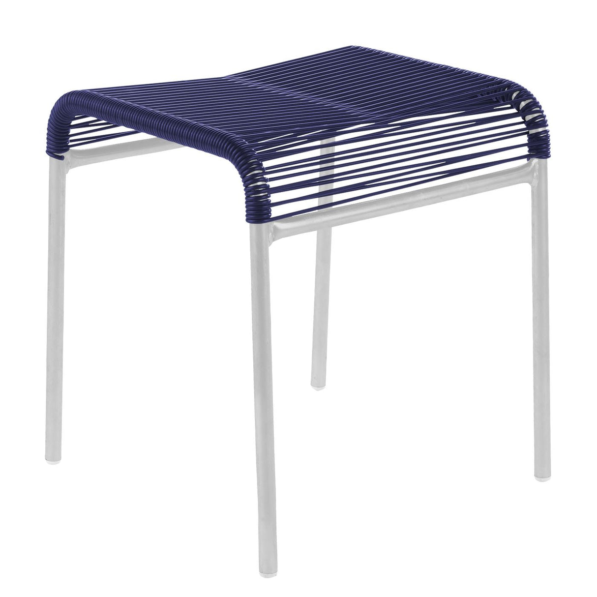 Schaffner Säntis tabouret Spaghetti Blanc 90 Bleu 53