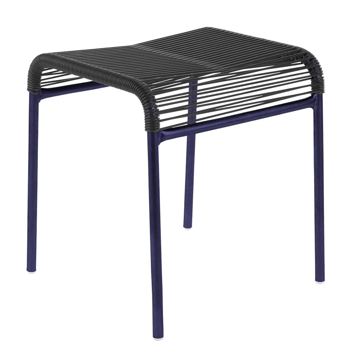 Schaffner Säntis tabouret Spaghetti Bleu 53 Anthracite 77