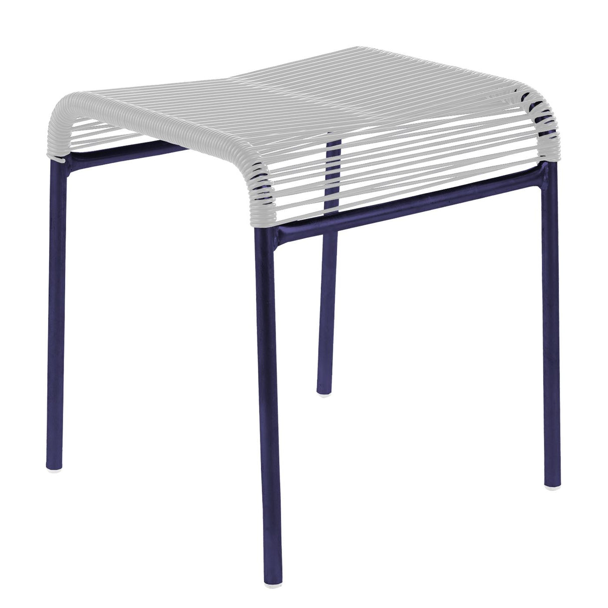 Schaffner Säntis tabouret Spaghetti Bleu 53 Blanc 90
