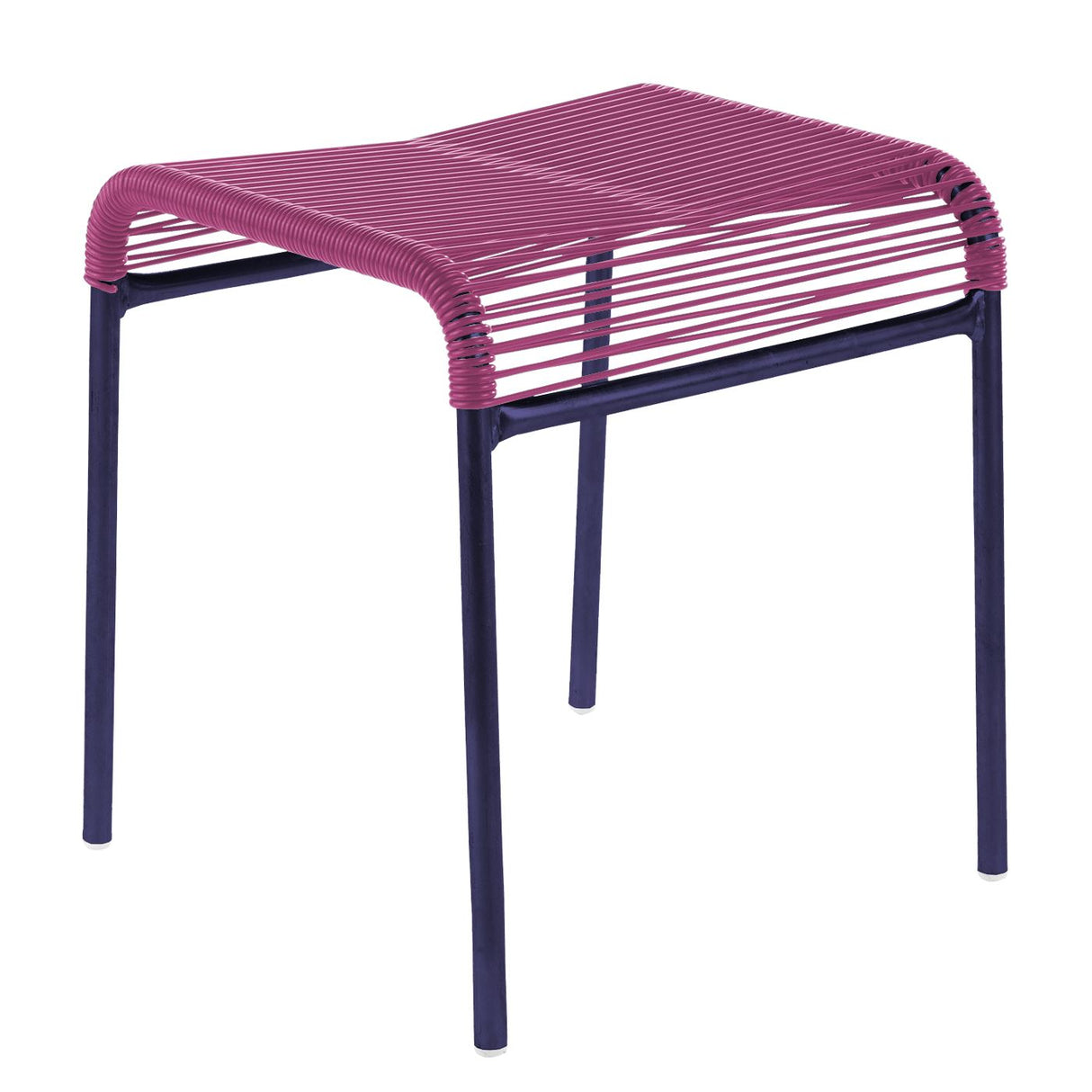 Schaffner Säntis tabouret Spaghetti Bleu 53 Rose 41