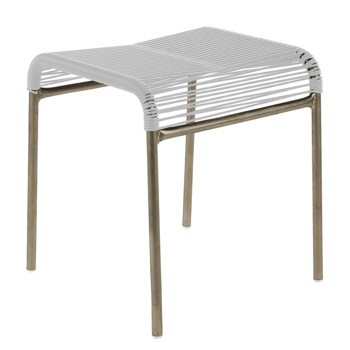 Schaffner Säntis tabouret Spaghetti Champagne 85 Blanc 90