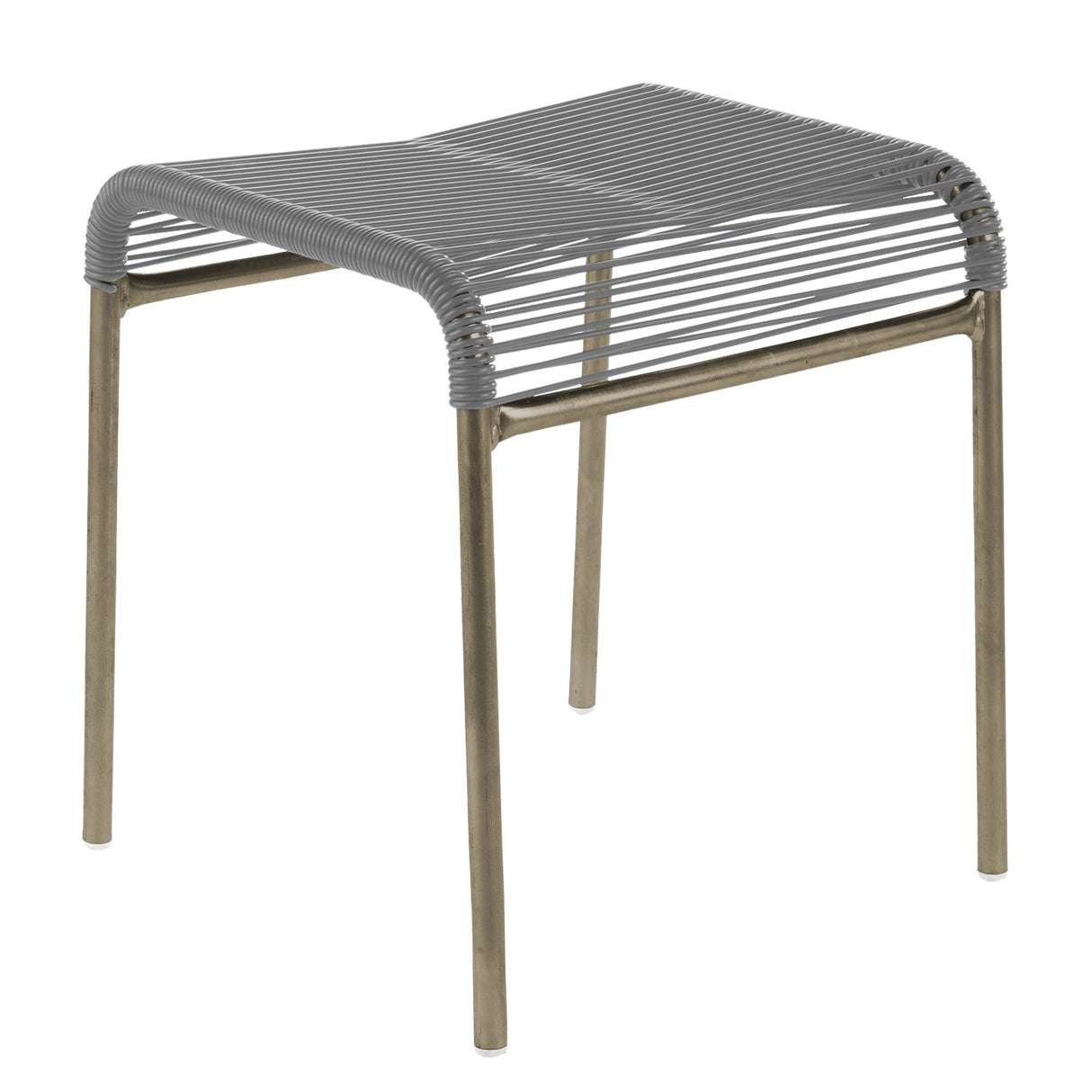 Schaffner Säntis tabouret Spaghetti Champagne 85 Gris Argent 78