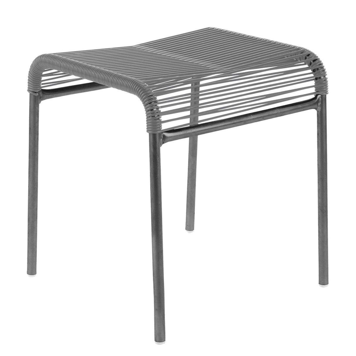 Schaffner Säntis tabouret Spaghetti Graphite 73 Gris Argent 78
