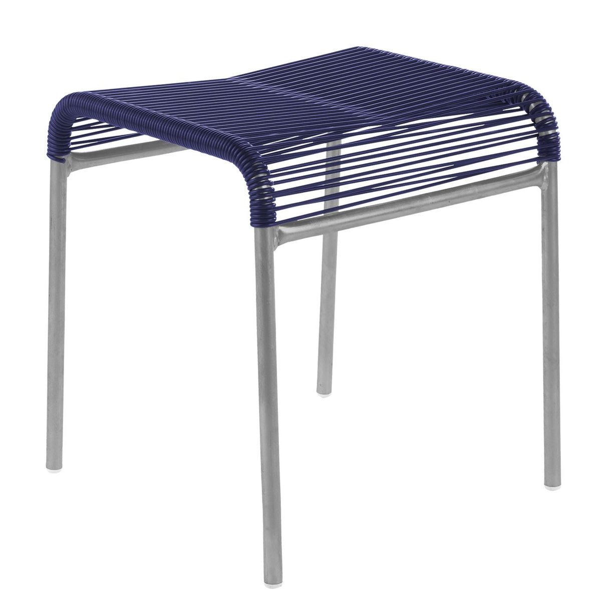 Schaffner Säntis tabouret Spaghetti Gris Argent 78 Bleu 53