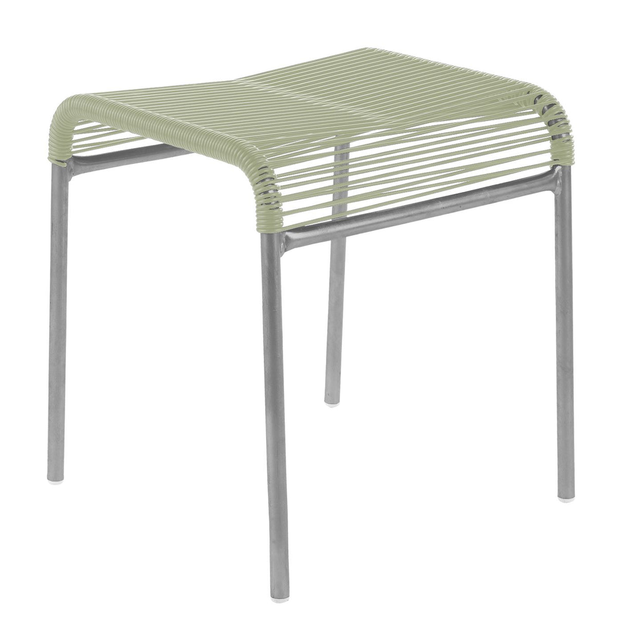 Schaffner Säntis tabouret Spaghetti Gris Argent 78 Vert pastel 64